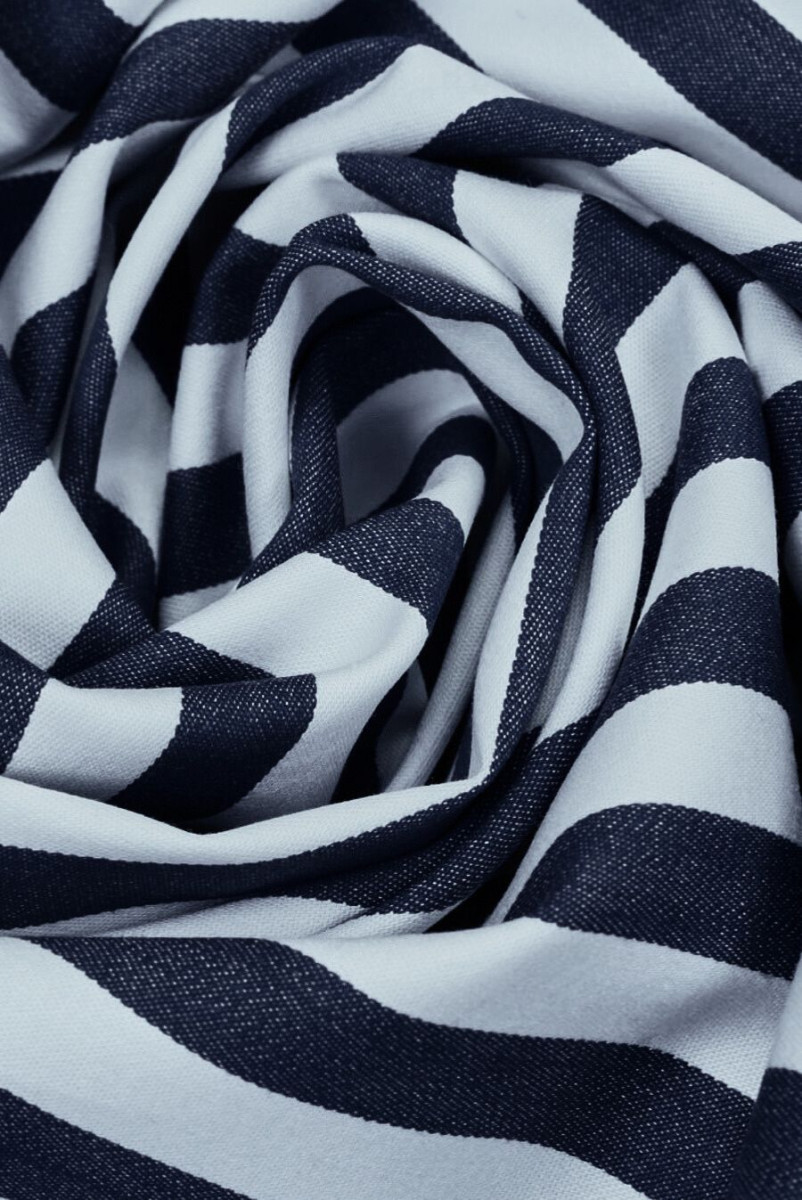 BaweÅna elastyczna w granatowe paski